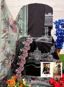 Abaya de mujer de ropa islámica con bordado abierto de satén con cuentas en vestido modesto clásico de Arabia Saudita - Product Image 4