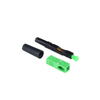 Conector Rápido de Fibra Óptica SC APC al por Mayor, 53MM, Verde, Ferrula CCTC, Modelo H02, 1 Año de Garantía, 100% Probado para FTTH