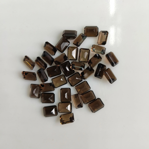 Cuarzo Ahumado Natural, Corte Octogonal de 8x6 mm, Piedra Preciosa Suelta de la Mejor Calidad para la Fabricación de Joyas - Product Image 3