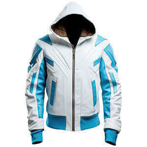 Veste en cuir de motard en toile tendance pour hommes 2025, vente en gros, coupe ajustée, décontractée, logo avant, fournisseur - Product Image 1