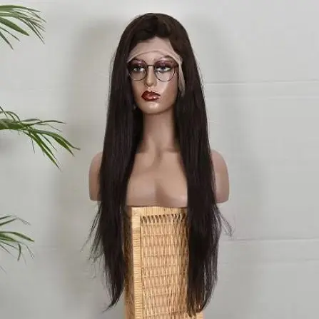 2024 Wholesale Peruvian long Lace Front Human Hair Wig Transparent Glueless Full HD Lace Bob Wig at bulk price