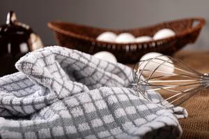 Serviettes de bain de golf tissées en éponge grise 100% coton pour enfants Essuie-mains à séchage rapide - Product Image 2