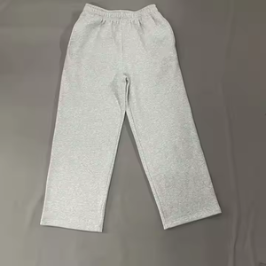 Sudaderas Jogger en blanco Pantalón de chándal de pierna ancha Pantalones holgados de algodón French Terry Pantalones bordados de pierna recta Flare pantalones de hombre lavados - Product Image 6