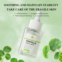 Vente en gros Marque privée Naturel Centella Sérum Réparateur Anti acné Apaisant Soins pour les peaux sensibles Sérum Essence pour le visage
