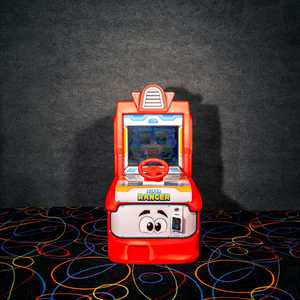 Máquina de Carreras de Autos de Plástico Roja que Funciona con Monedas, Super Ranger - Product Image 4