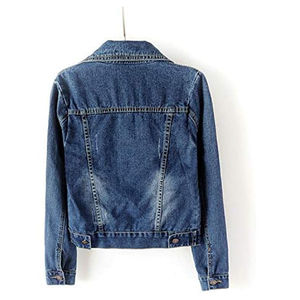 Veste en jean pour femme sur mesure, nouvelle arrivée, respirante, jean extensible, décorée de perles, couleurs personnalisées, veste en jean tricotée - Product Image 3