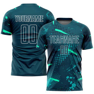 Camisetas de Fútbol Personalizadas al Por Mayor, 100% Poliéster, Manga Corta, Transpirables, de Secado Rápido, Ligeras, con Logotipo Personalizado Sublimado - Product Image 2