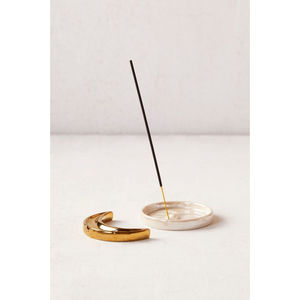 Gold Flower Shape <b>Incense</b> <b>Stick</b> <b>Holder</b> Stylish Metal Bakhoor Stand for Home Office Tabletop Decoration Wholesale From India - Product Image 3