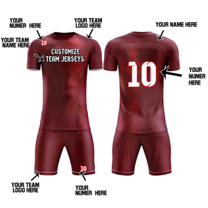 Uniformes de Fútbol para Hombre Sublimados al Por Mayor, Conjunto Completo OEM, Camisetas de Entrenamiento, Pantalones Cortos, Nombres de Equipo Personalizados - Product Image 4