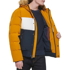 Unisex Formal Puffer <b>Jacket</b> Lightweight <b>Waterproof</b> with Custom Front Logo Printing OEM Spring Custom Color - Product Image 4