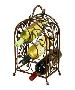 Accessoires de bar 4 embouteilleurs support de stockage Design Unique cuisine et décor à la maison casier à vin couleur noire qualité Standard 2025 - Product Image 4