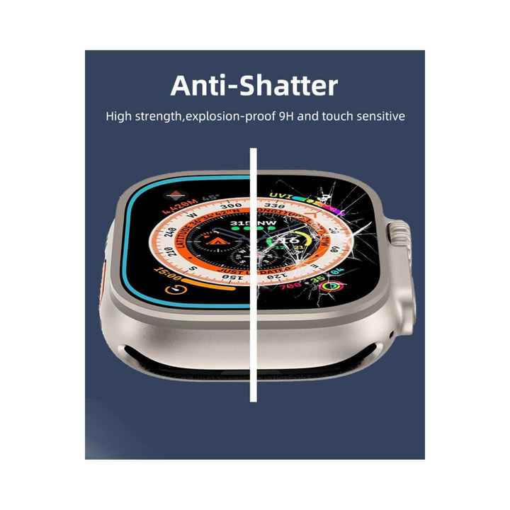 Apple Watch Ultra 49mm / Ultra 2 49mm Compatible Screen Protector Easy Installation Tempered Glass with Mounting Device