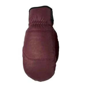 Mitaines de ski en cuir, gants d'hiver thermiques isolés, fermeture unisexe à boucle et crochet - Product Image 2