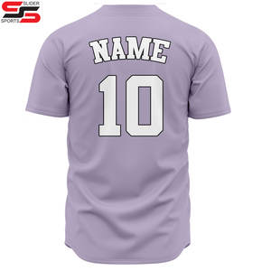 Camisetas de Béisbol Personalizadas con Botones, Sublimadas, Económicas, Bordadas con Botones Completos - Product Image 2