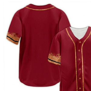 Pakistan-Made Breathable Polyester Baseball & Softball Jersey Shirt Plus Size Sportswear Training Wear for Men & Women Jersey - Product Image 2