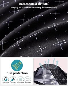 Camisa de golf negra para hombre, Polo de manga corta con ajuste seco, estampado que absorbe la humedad, camisetas de golf con cuello para hombre, informal, ligero - Product Image 4