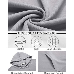 Custom Printed Fleece <b>Pullover</b> Hooded Sweatshirt Hoodies - Product Image 2