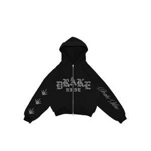 OEM personnalisé 100% haute qualité unisexe pull à capuche hommes surdimensionné graphique coton polyester 280 320 GSM solide motif broderie - Product Image 1