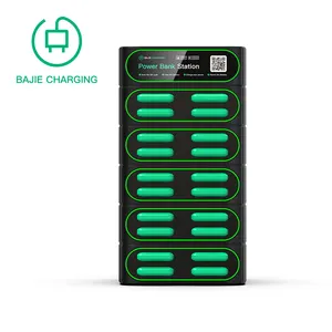 Banco Europeo De Inversiones 20 Slots Charging Statoin With Breath Light PowerBank Business Stackable Version Charging Station
