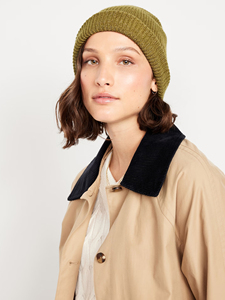 Elegante personaje de camuflaje verde oliva acanalado tejido Unisex adulto Beanie Hat para el calor del invierno y la comodidad del clima frío - Product Image 2