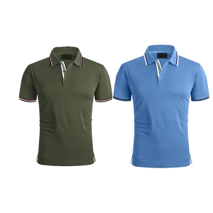 Camiseta de Manga Corta para Hombre, al por Mayor, de Alta Calidad, de Algodón y Poliéster, Tejido de Punto, Sólida, Casual, de Secado Rápido, Transpirable, Personalizable - Product Image 2