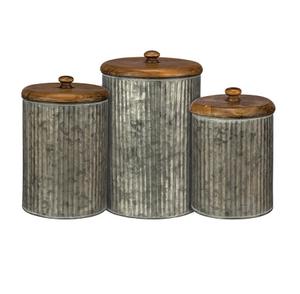 หม้อกระป๋องเก็บน้ำตาลชุบสังกะสีดีไซน์ล่าสุด - Product Image 4