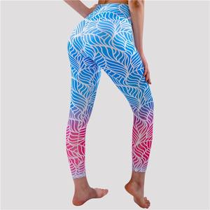 Custom Logo Yoga Pants High Quality Butt Lift Sublimation High Waist Work Out Leopard <b>Leggings</b> - Product Image 5