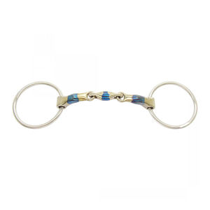 Meilleur prix équipement pour chevaux mèches à bouche en acier inoxydable/mèches à cheval personnalisées à double articulation de couleur unie à vendre - Product Image 1
