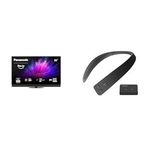 55-Inch 4K Ultra HD Smart LED <b>TV</b> with Wireless Wearable <b>TV</b> <b>Speaker</b> Bundle Multiple Sizes Including 100 75 50 65-Inch Options - Product Image 1