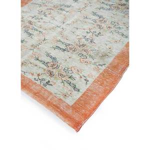 Alfombra de Lana Anudada a Mano Vintage Pae-1540, Grande, con Diseño Floral Rojo y Naranja, para Sala de Estar, Pasillo, Dormitorio de Adolescentes, Rectangular - Product Image 2