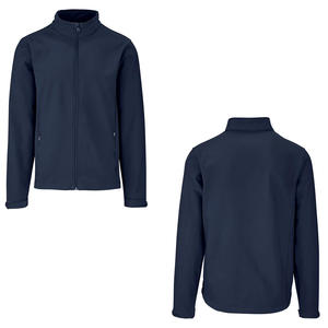 Veste Softshell à Capuche pour la Randonnée en Plein Air Personnalisée avec Poches Latérales à Fermeture Éclair Vente en Gros Meilleure Qualité Veste Softshell Coupe-Vent pour Hommes - Product Image 4