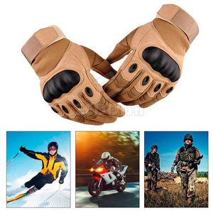Gants de course moto unisexes de haute qualité, sur mesure, à doigts complets, antidérapants, en cuir respirant pour le cyclisme hivernal - Product Image 6