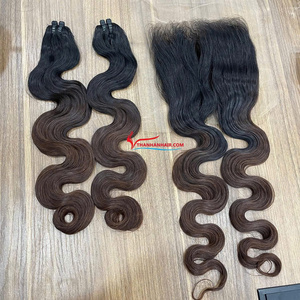 Vierge Vietnamien Remy Cheveux Corps Vague Trame Cheveux Bundles 100 Grammes pour Cheveux Tissage - Product Image 1