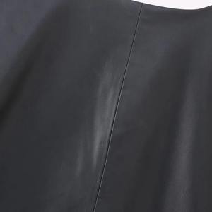 Chaleco de Cuero Genuino de Primera Calidad al por Mayor, Diseño Liso, Chalecos para Mujer, Piel de Oveja, Corte Moderno, Fabricante de Chalecos - Product Image 5