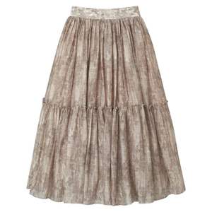 Jupe décontractée élégante en mousseline de soie à imprimé crépuscule Collection d'automne Taille tombante Services ODM pour femmes Fabriqué au Vietnam - Product Image 1