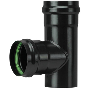 Raccordo per Stufa a Pellet Light Senza Guarnizione Nero Opaco - Product Image 1