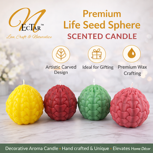 Premium Life Seed Sphere Scented <b>Candle</b> Handcrafted Decorative Aromatherapy Wax <b>Candle</b> for Home Décor & Gifting - Product Image 5