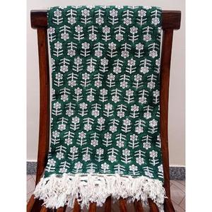 Couverture en coton doux de qualité supérieure faite à la main avec glands Jeté turc léger et écologique pour la décoration de la chambre - Product Image 3