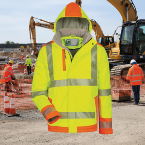 Rickmer <b>High</b>-<b>Visibility</b> Size L <b>Softshell</b> <b>Jacket</b> Yellow/Orange Promotional Hoodies & Sweatshirts by ELYSEE - Product Image 3