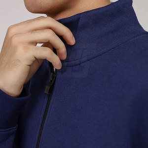Chaqueta elegante con cremallera 1/4 con cierre de cremallera suave y material transpirable para uso diario Chaqueta con cremallera 1/4 para hombres - Product Image 6