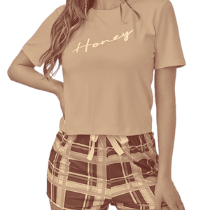 Ensemble de pyjama en coton pour femmes personnalisé de haute qualité 2 pièces costume de nuit en jersey vêtements de salon décontractés vêtements de nuit teints en couleur unie - Product Image 6