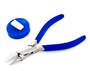 Alicates de combinación de mandíbula redonda de acero de mandíbula plana de nailon, herramientas ópticas de óptico DIY, herramienta de fabricación de joyas de relojería esencial - Product Image 3