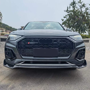 Kit de cuerpo de fibra de carbono Runde para 2018-2023 <span class=keywords><strong>Audi</strong></span> Q5 Kit de cuerpo de fibra de carbono labio delantero con difusor trasero de luz alerón faldas laterales - Product Image 2
