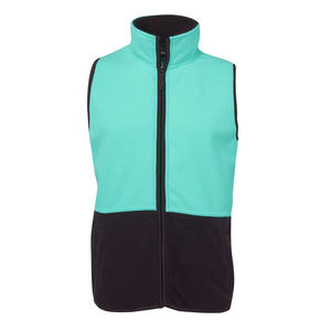 Chaleco de lana polar de dos tonos para hombre, abrigo con bolsillos, forro polar de tecnología suave, abrigo ligero sin mangas para hombre con cremallera - Product Image 6