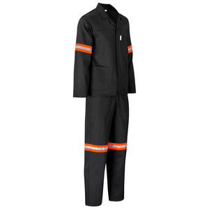 Vente en gros Nouvel Arrivage 2pcs Respirant Réfléchissant Travail Pantalon Uniformes Durable Poly-Coton Construction Combinaison Réfléchissante Vêtements de Travail - Product Image 2
