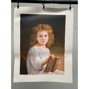 100% 12.5 dipinte a mano in × 16.5 in dipinti ad olio campo classico tela arti - Product Image 5