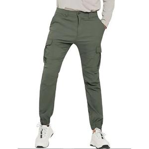 Pantalons de survêtement slim en toile pour hommes, logo personnalisé imprimé, qualité supérieure, respirant, molleton, pantalon de survêtement décontracté - Product Image 2