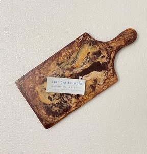 Planche à fromage en résine pour décor de cuisine Planche à charcuterie unique faite à la main pour cadeau de pendaison de crémaillère Planche à découper Ocean Scape - Product Image 6