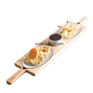 Gran oferta, plato para servir de madera de acacia, diseño de corteza, bandeja para aperitivos de queso, platos para servir de madera de forma redonda con la mejor calidad - Product Image 2
