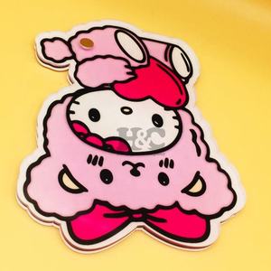 แผ่นอะคริลิคสำหรับต่อขนตาลายเฮลโลคิตตี้ รูปหัวใจและสี่เหลี่ยม แบบขายส่ง เป็นมิตรกับสิ่งแวดล้อม รับทำโลโก้ตามสั่ง MOQ ต่ำ อุปกรณ์ต่อขนตา - Product Image 3